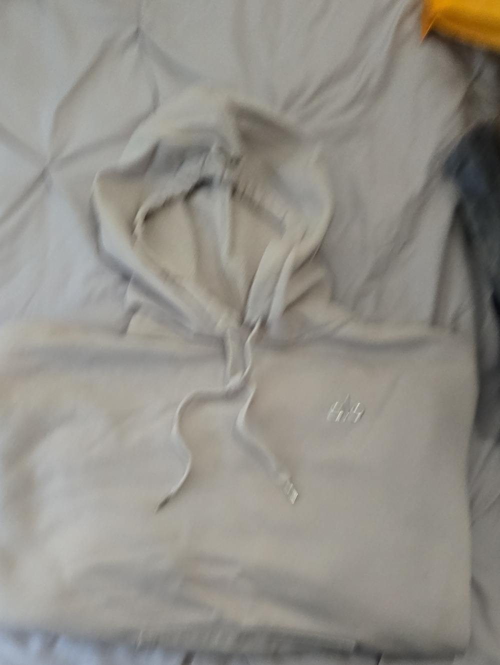 ALO Yoga Women's Light Gray Hooded Sweatshirt
